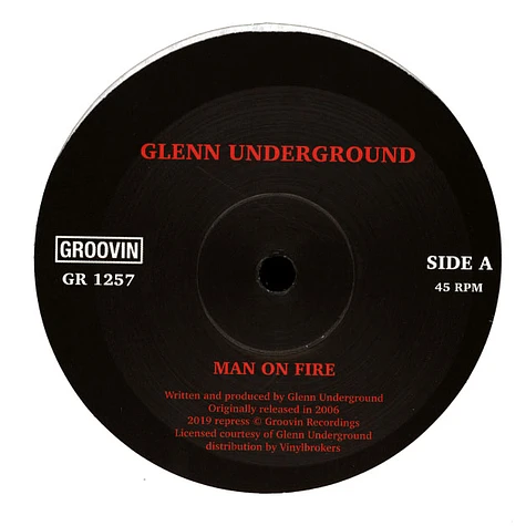 Glenn Underground - Man On Fire / Forgotten Art