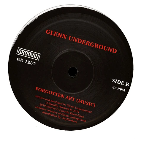 Glenn Underground - Man On Fire / Forgotten Art