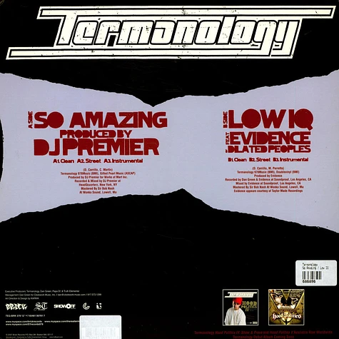 Termanology - So Amazing / Low IQ