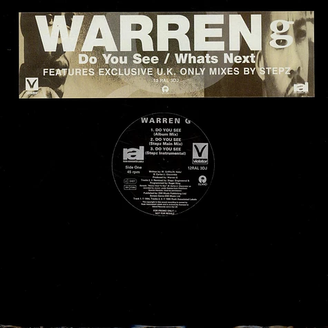 Warren G - Do You See / What's Next