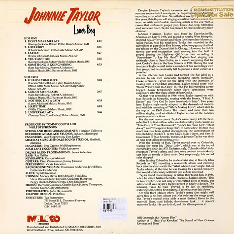 Johnnie Taylor - Lover Boy