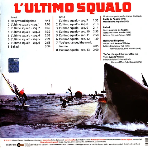 Guido E Maurizio De Angelis - OST L'ultimo Squalo