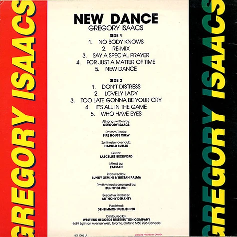 Gregory Isaacs - New Dance
