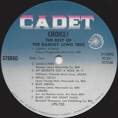The Ramsey Lewis Trio - Choice!: The Best Of The Ramsey Lewis Trio