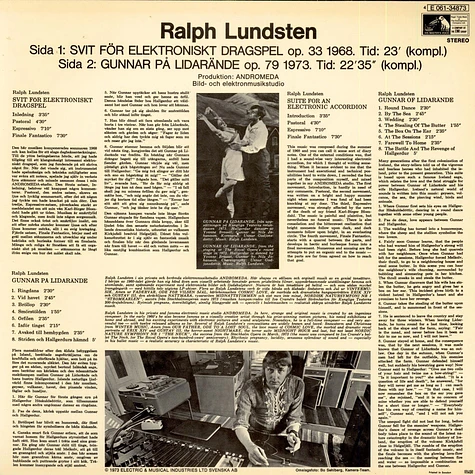 Ralph Lundsten - Svit För Elektroniskt Dragspel Op.33 / Gunnar På Lidarände Op.79