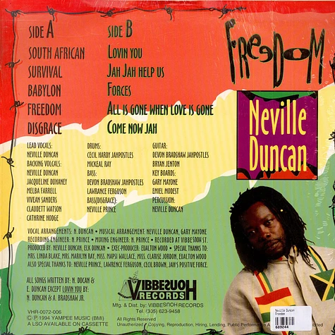 Neville Duncan - Freedom