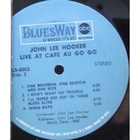 John Lee Hooker - Live At Cafe Au-Go-Go