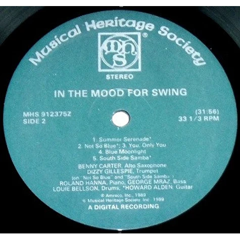 Benny Carter - In The Mood For Swing