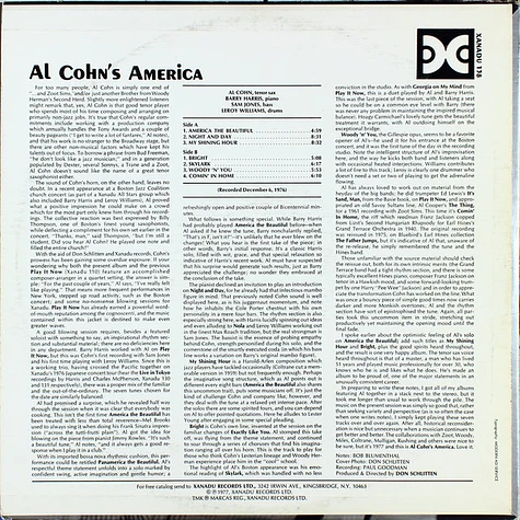 Al Cohn - Al Cohn's America