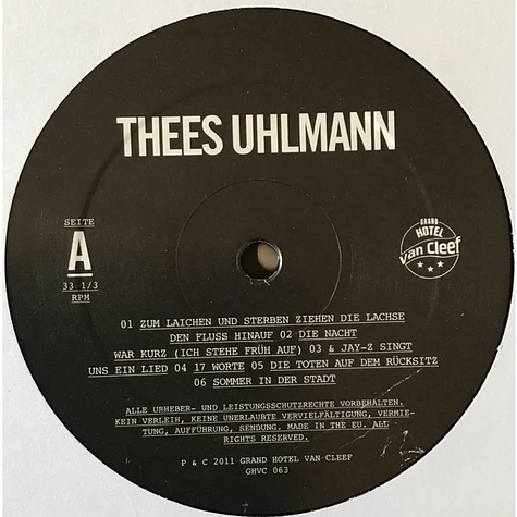 Thees Uhlmann - Thees Uhlmann