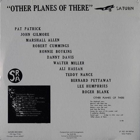 The Sun Ra Arkestra - Other Planes Of There