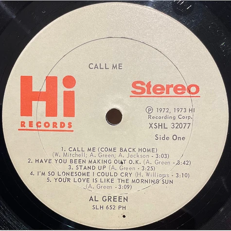 Al Green - Call Me