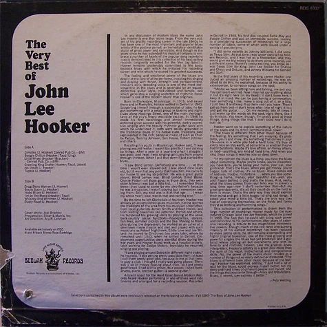 John Lee Hooker - The Very Best Of John Lee Hooker