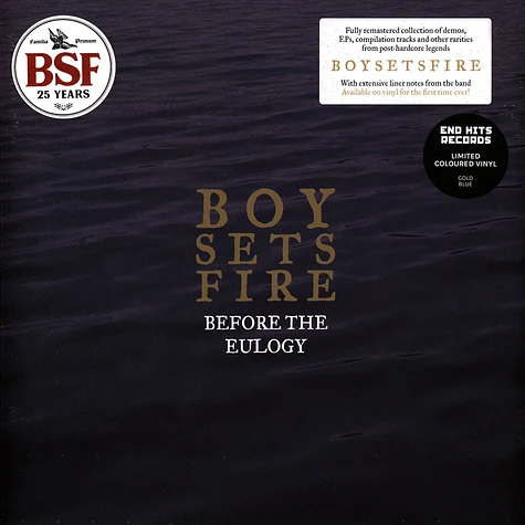 Boysetsfire - Before The Eulogy Gold & Blue Vinyl Edition