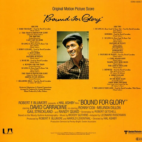 Woody Guthrie / David Carradine / Leonard Rosenman - Bound For Glory - Original Motion Picture Score