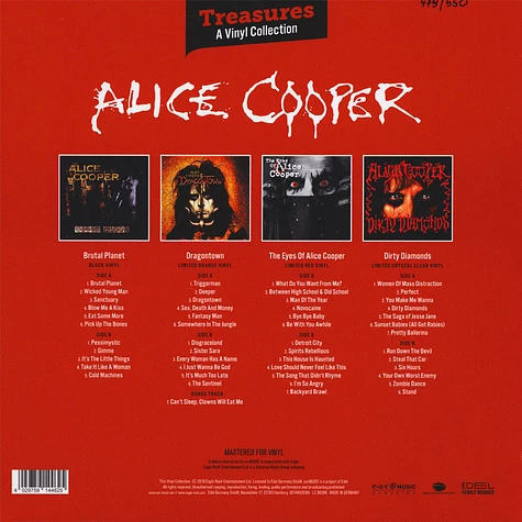 Alice Cooper - Treasures - A Vinyl Collection