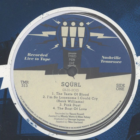 SQÜRL - Live At Third Man Records 03-31-2015
