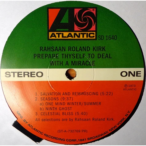 Roland Kirk - Prepare Thyself To Deal With A Miracle
