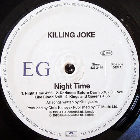 Killing Joke - Night Time