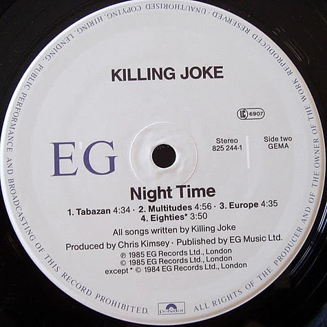 Killing Joke - Night Time