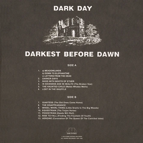 Dark Day - Darkest Before Dawn