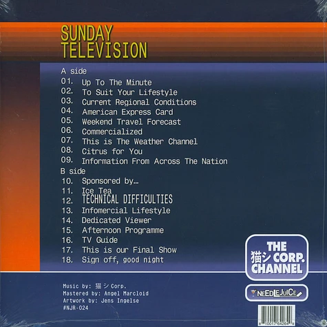 Catsystem Corp. - Sunday Television Yellow Splatter Vinyl Edition