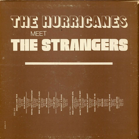 The Hurricanes . The Strangers - The Hurricanes Meet The Strangers