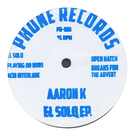 Aaron K - El Solo EP