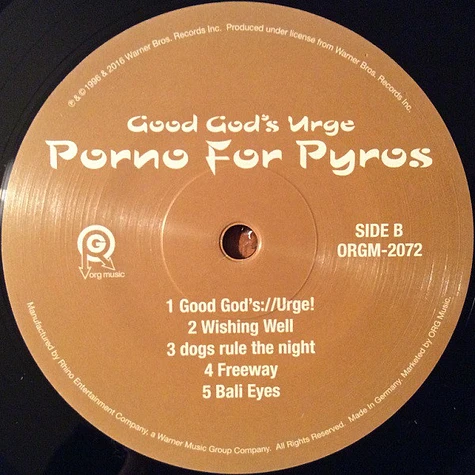 Porno For Pyros - Good God's Urge