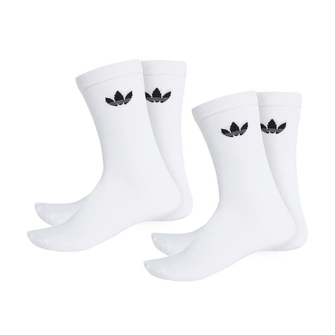 adidas - Thin Trefoil Crew Socks (2 Pack)