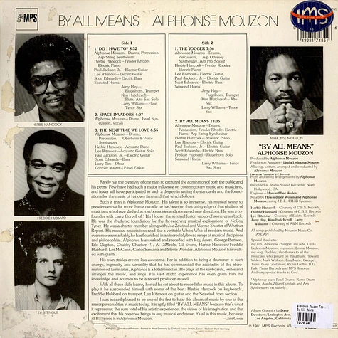 Alphonse Mouzon Featuring Herbie Hancock • Freddie Hubbard • Lee Ritenour • The Seawind Horns - By All Means