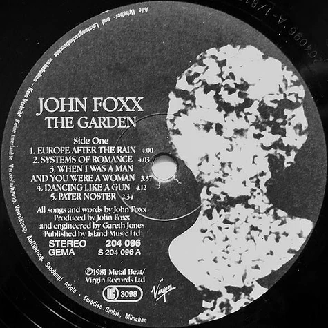 John Foxx - The Garden