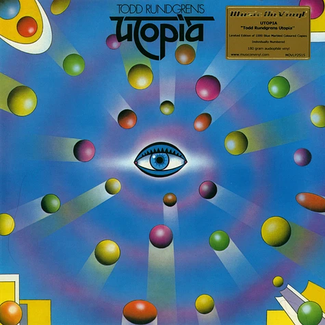 Todd Rundgren's Utopia - Utopia Limited Numbered Blue Vinyl Edition