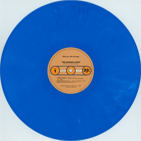 Todd Rundgren's Utopia - Utopia Limited Numbered Blue Vinyl Edition