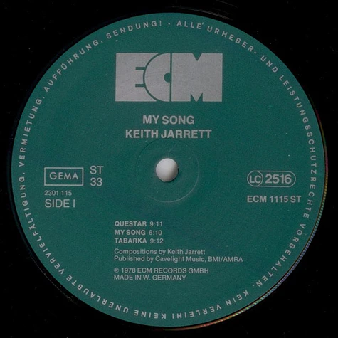 Keith Jarrett - My Song