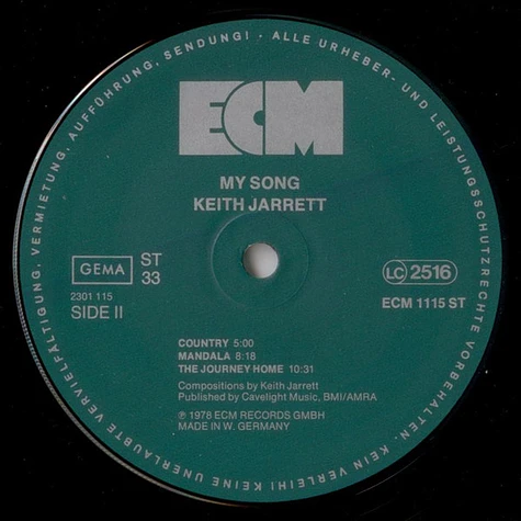 Keith Jarrett - My Song