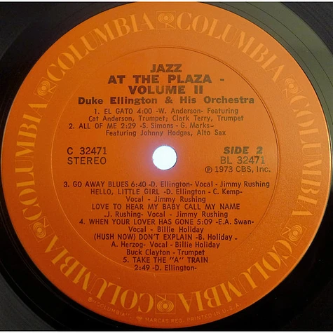 Duke Ellington And His Orchestra - Jazz At The Plaza Vol. II