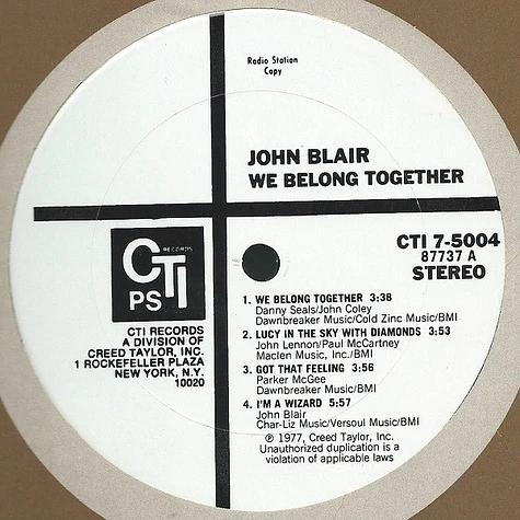 John Blair - We Belong Together