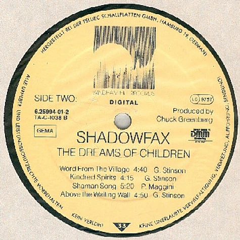 Shadowfax - The Dreams Of Children