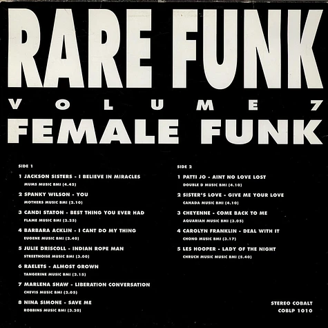 V.A. - Rare Funk Volume 7 - Female Funk