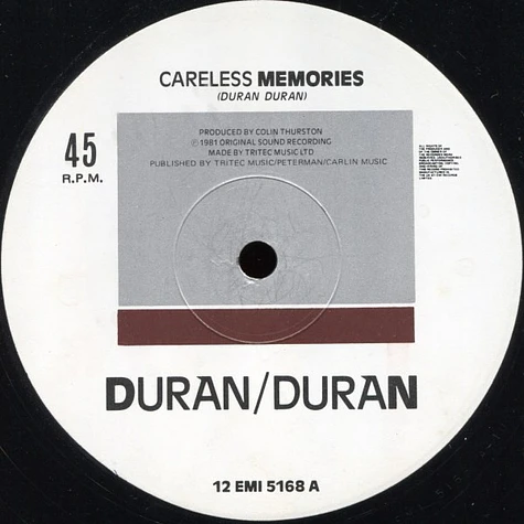 Duran Duran - Careless Memories