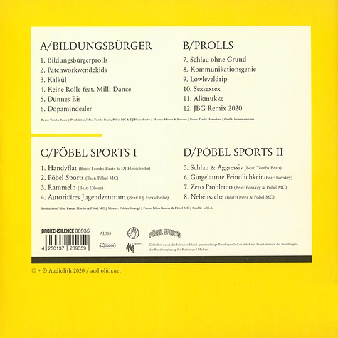 Pöbel MC - Bildungsbürgerprolls + Pöbel Sports EP