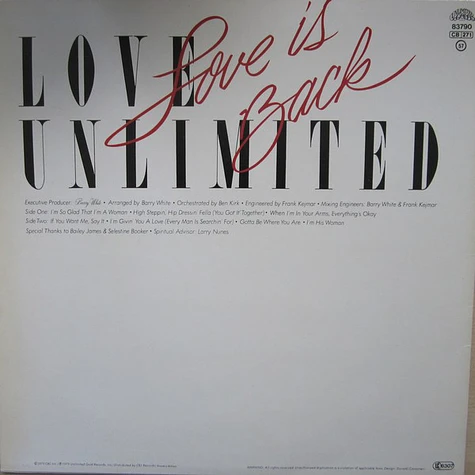 Love Unlimited - Love Is Back