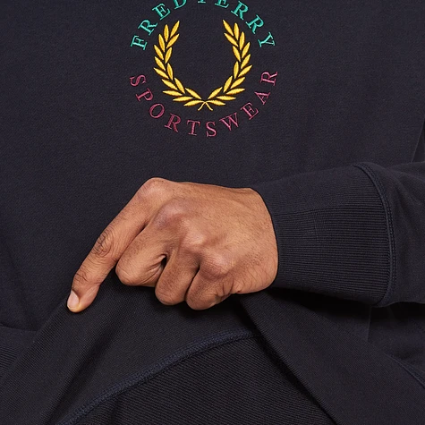 Fred perry global branded sweatshirt sale