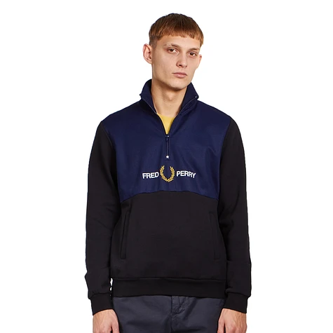 Fred Perry - Embroidered Half Zip Track Jacket
