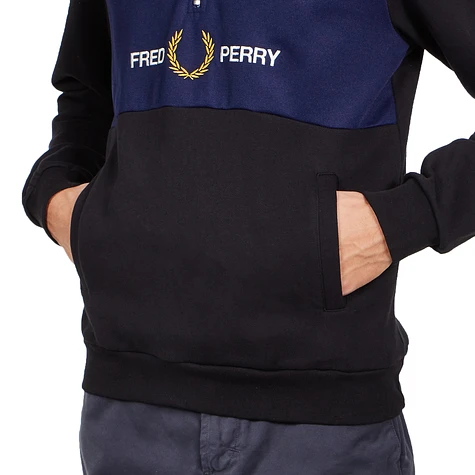 Fred Perry - Embroidered Half Zip Track Jacket