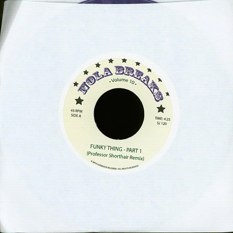 Professor Shorthair - Nola Breaks V.10 Purple Marbled Vinyl Edition