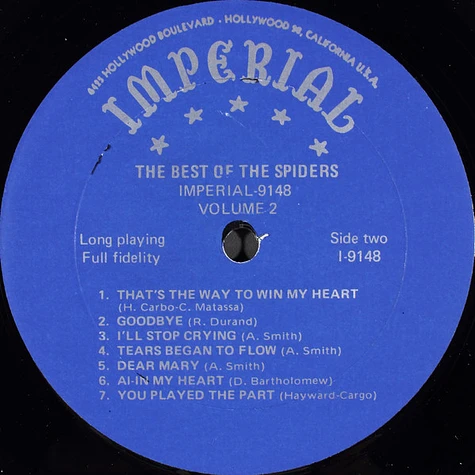 The Spiders - The Best Of The Spiders Vol. 1