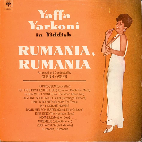 Yaffa Yarkoni - Rumania, Rumania