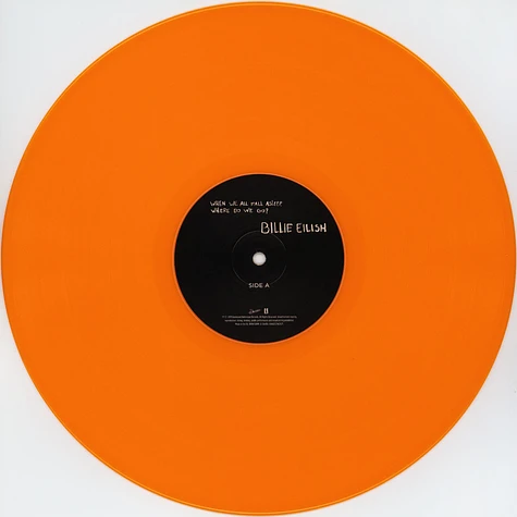 Billie Eilish - When We All Fall Asleep. Where Do We Go? Orange Vinyl Edition